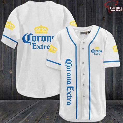 White Corona Extra Beer Baseball Jersey T Shirts Low Price