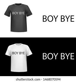 Boy Bye Illustration Text Boy Bye Stock Vector Royalty Free 1468070594