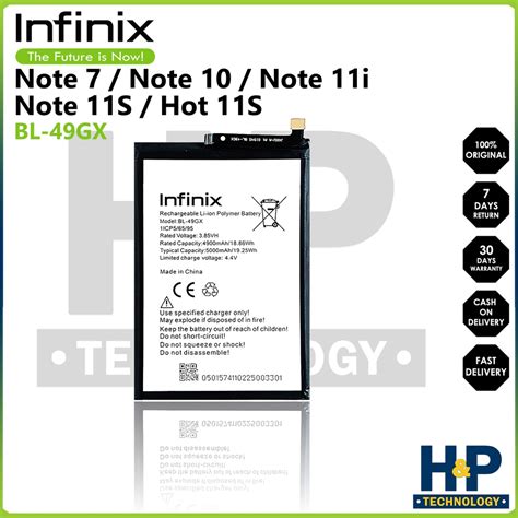 BL GX Battery Infinix Hot S Note Note Note Note S Shopee Philippines