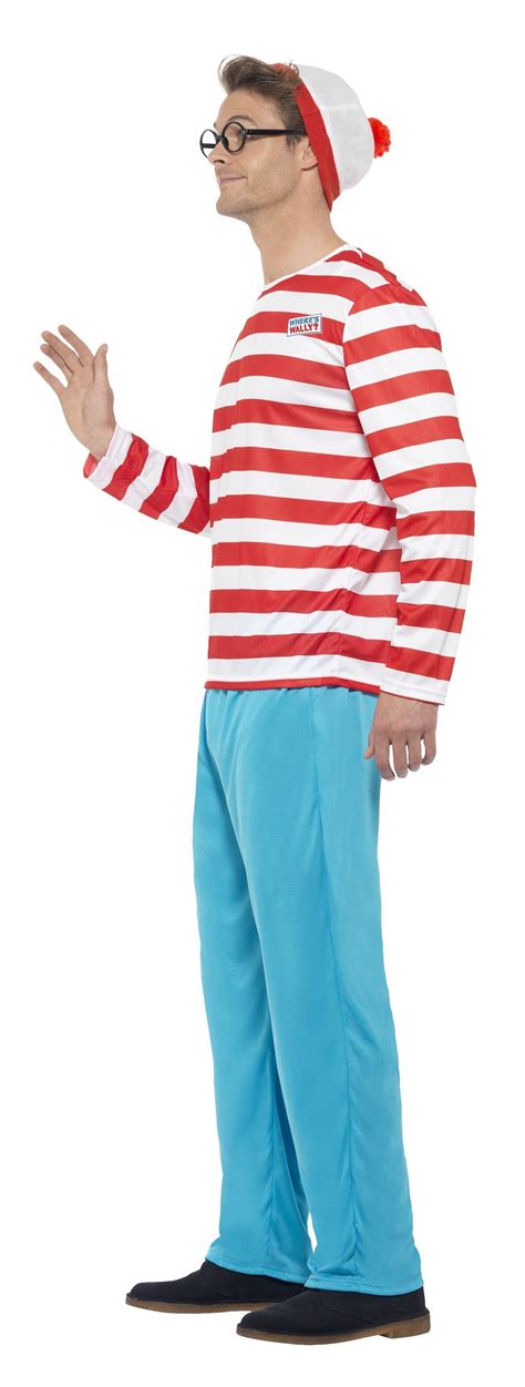 official wheres wally costume mens book character fancy dress