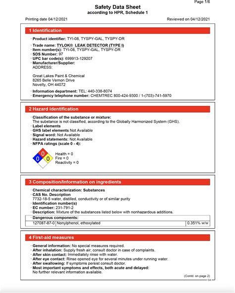 Specifications and certifications