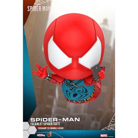 Hot Toys Cosbaby Marvel S Spider Man PS4 Spider Man Scarlet Spider Suit Version Figure