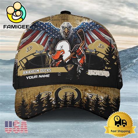 nhl anaheim ducks  mascot logo design  baseball cap famigee store