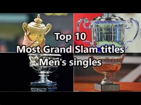 List Of Grand Slam Men S Singles Champions Most Grand Slam