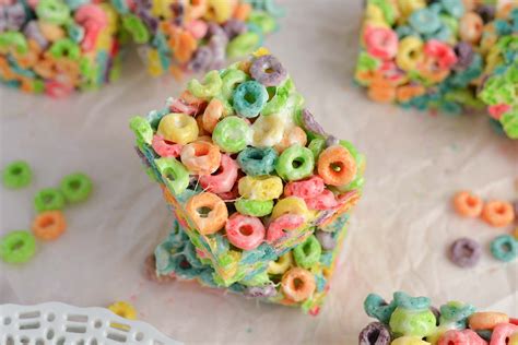 Froot Loops Cereal And Milk Bars Recipe | Besto Blog