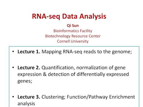 Pdf Rna Seq Data Analysis Doc Rna Seq 2017 Lecture1