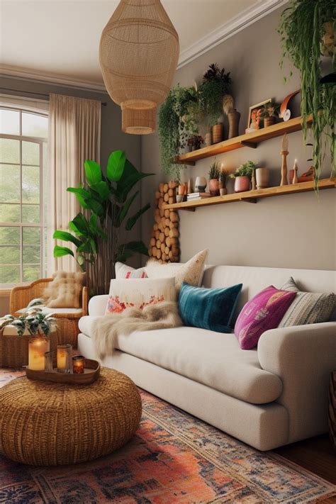 Cozy Boho Living Room Inspiration