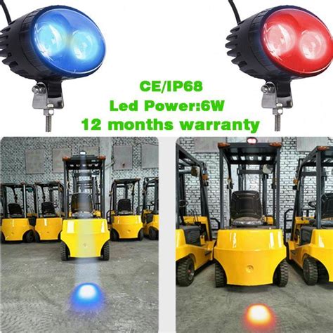 6W LED Warehouse Blue Forklift Point Light Safety Warning Light For