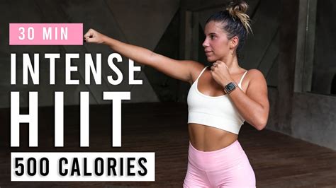 30 Min Intense Hiit Workout For Fat Burn And Cardio Burn 500 Calories