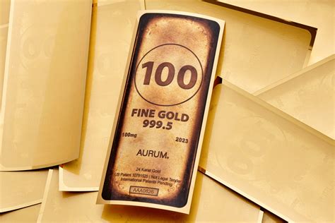 New Release: 2023 - 100mg Gold Bar Aurum | Valaurum