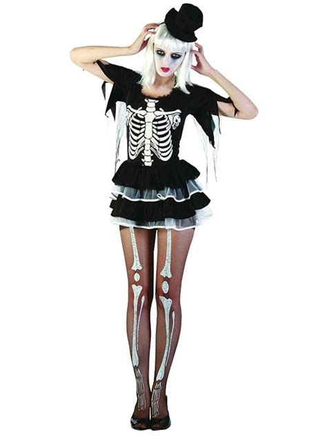 Skeleton Lady Tutu Costumes R Us Fancy Dress