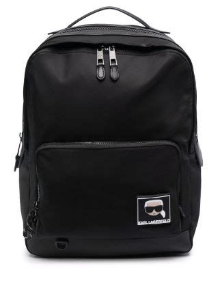 Karl Lagerfeld Ikonik Logo Patch Backpack Farfetch