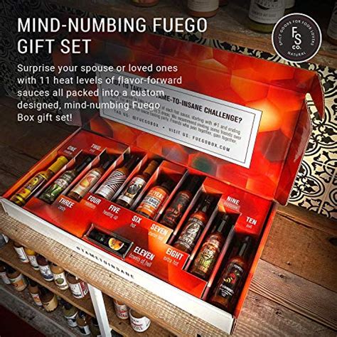 Tame To Insane Habanero Hot Sauce Challenge Box By FUEGO BOX Mild To Extreme Hot Sauces