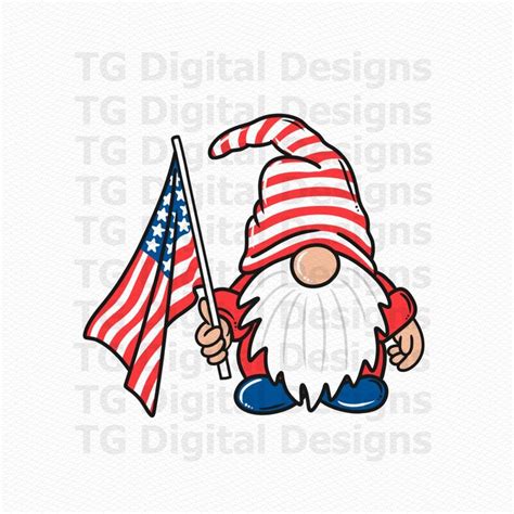 Patriotic PNG Patriotic Gnome Patriotic Flag PNG USA Etsy Patriotic