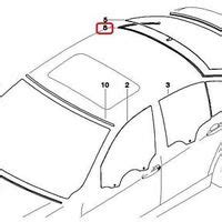 Bmw New Genuine Series E Sedan Rear Window Molding Trim Seal