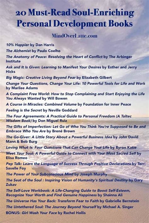 Top 20 Must-Read Soul-Enriching Personal Development Books | Mind Over ...