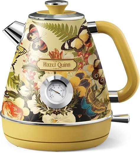 Hazel Quinn Electric Kettle Liter Retro For Water All Stainless