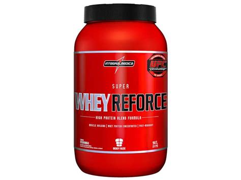 Whey Super Reforce Morango G Integralm Dica Prote Na Concentrada