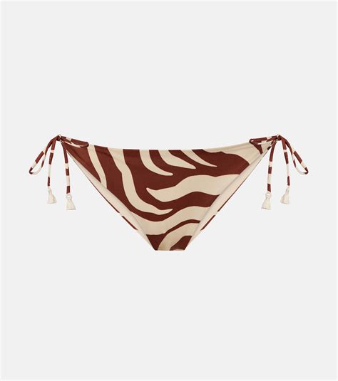 Sagrado Reversible Low Rise Bikini Bottoms In Brown Johanna Ortiz Mytheresa