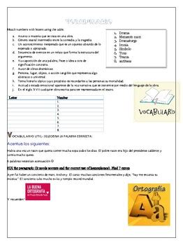 Workbook For AP Spanish Literature By MOUNTAIN TEACHER TpT