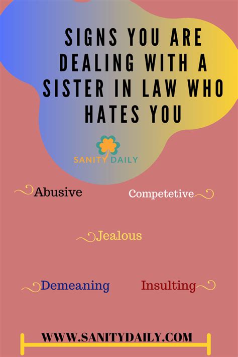 Does Your Sister In Law Hate You 7 Signs