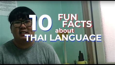 10 Fun Facts About Thai Language Kevinxladd Vlogs 82018 Youtube