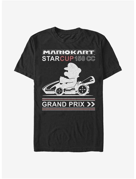 Nintendo Super Mario Star Cup T Shirt Black Boxlunch