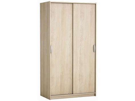 Armoire 2 portes ROLLING coloris chêne shannon Conforama