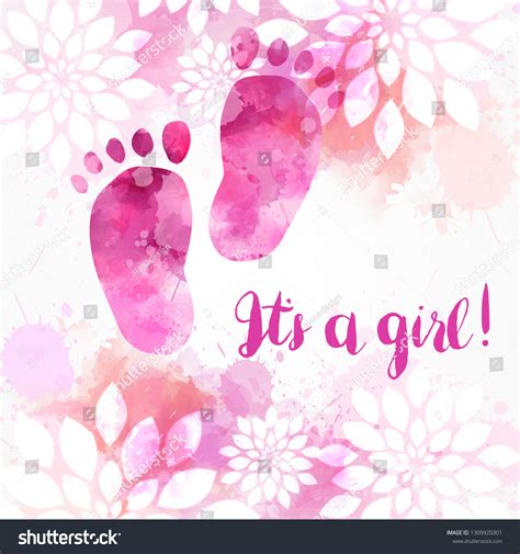 Girl Baby Gender Reveal Concept Illustration Stock Vector (Royalty Free) 1309920301 | Shutterstock