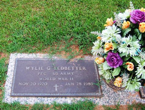 Wylie Garland Ledbetter Monumento Find A Grave