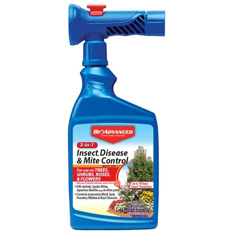 BioAdvanced 3-in-1 Insect and Mite Plant Bug Spray, Pest Control Ready