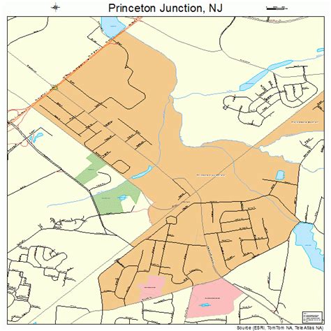 Princeton Junction New Jersey Street Map 3460960