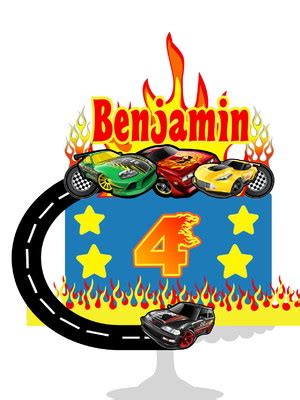 Arquivo De Corte Topo Bolo Hot Wheels Elo Produtos Especiais