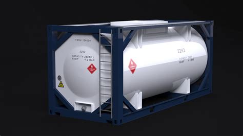 Iso Tank Container 3d Model Turbosquid 1548281