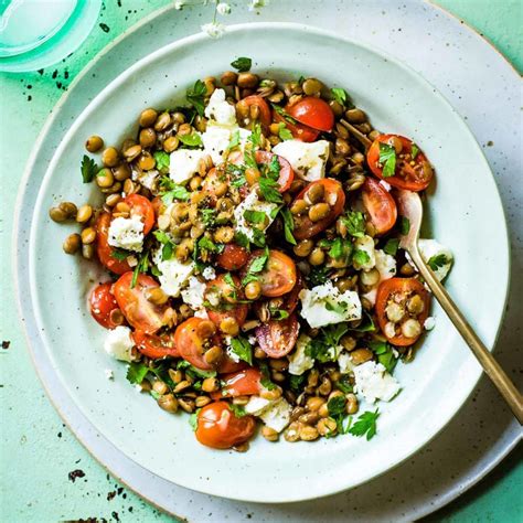 Lentil Feta Tomato Salad Healthy Recipe WW UK