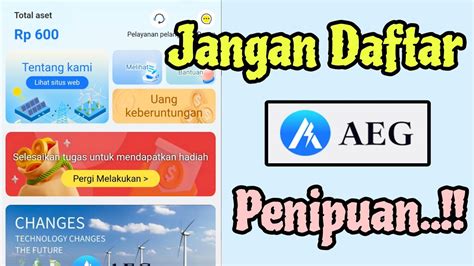 Jangan Daftar Aplikasi Aeg Sebelum Lihat Video Ini Review Jujur