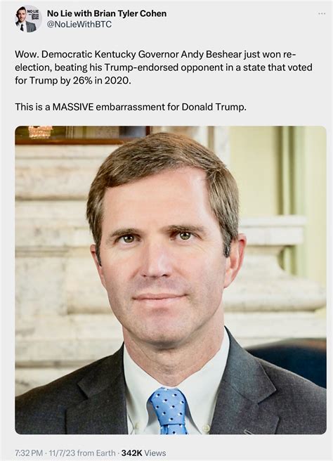 “democrat Andy Beshear Wins Re Election As Kentucky Governor Stop