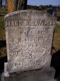 Mary Agnes Davidson Morrill Homenaje De Find A Grave