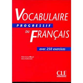 Vocabulaire Progressif Du Francais Exercices Niveau Intermediaire