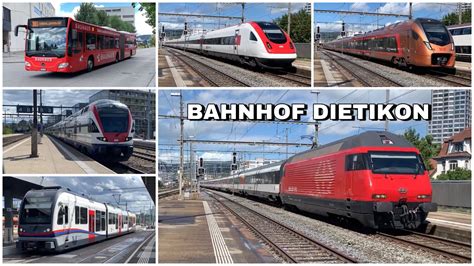 Züge beim Bahnhof Dietikon Trains at Dietikon station 2022 YouTube