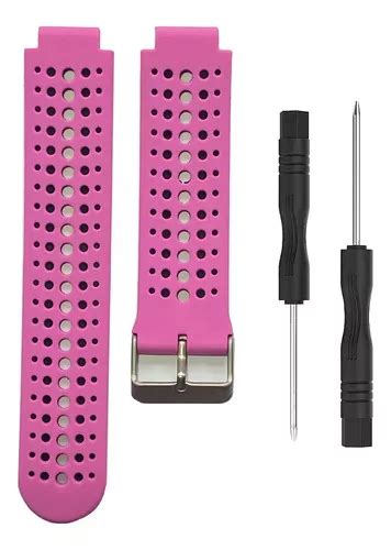 Pulseira Para Garmin 235 630 735xt Silicone Fácil De Trocar Cor Rosa