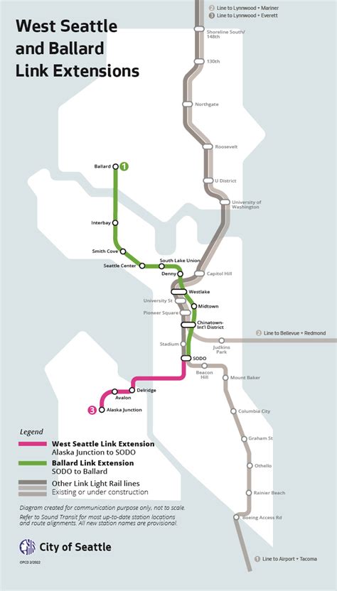 Sound Transit Light Rail Route Map