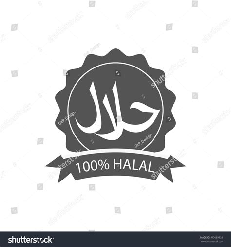 Halal Label Halal Tag Design Sticker Stock Vector (Royalty Free) 440089333 | Shutterstock