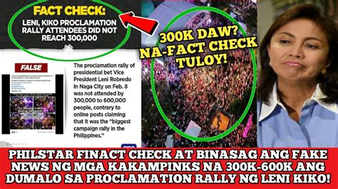 PHILSTAR FINACT CHECK ANG FAKE NEWS NG KAKAMPINKS NA 300K DAW ANG