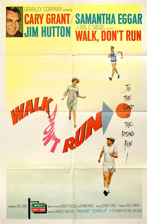 Walk Don't Run Original 1966 U.S. One Sheet Movie Poster - Posteritati Movie Poster Gallery