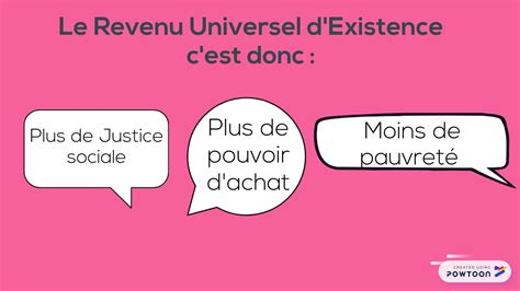 Génération s Revenu Universel d Existence YouTube