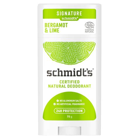 Schmidt S Aluminum Free Natural Deodorant Bergamot Lime Oz