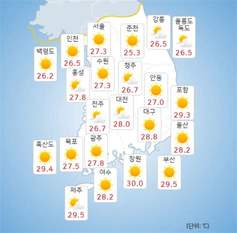 이번 주말도 덥다최고 기온 33도 안팎 폭염 이어질 듯 노컷뉴스