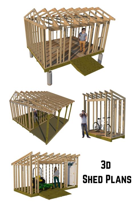 3d models for your shed plan at shedking will help you understand ...