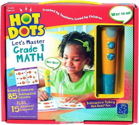 Amazon Educational Insights Hot Dots Let S Master 1st Grade Math